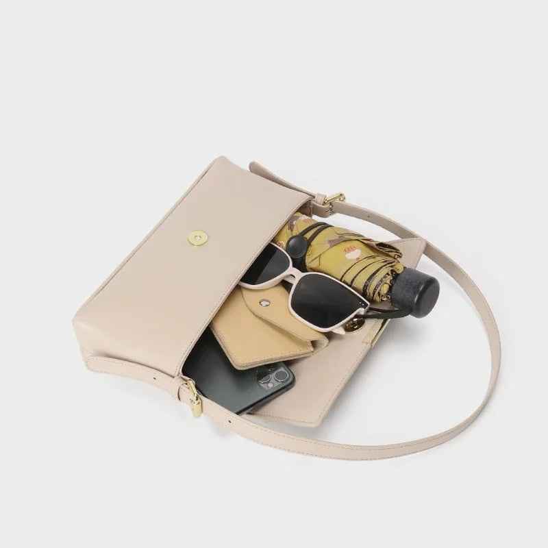 Underarm Cowhide Genuine Leather Bag