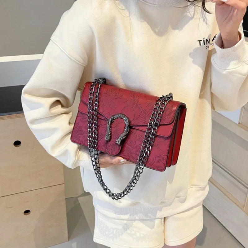 Crocodile Skin Snakehead Bag