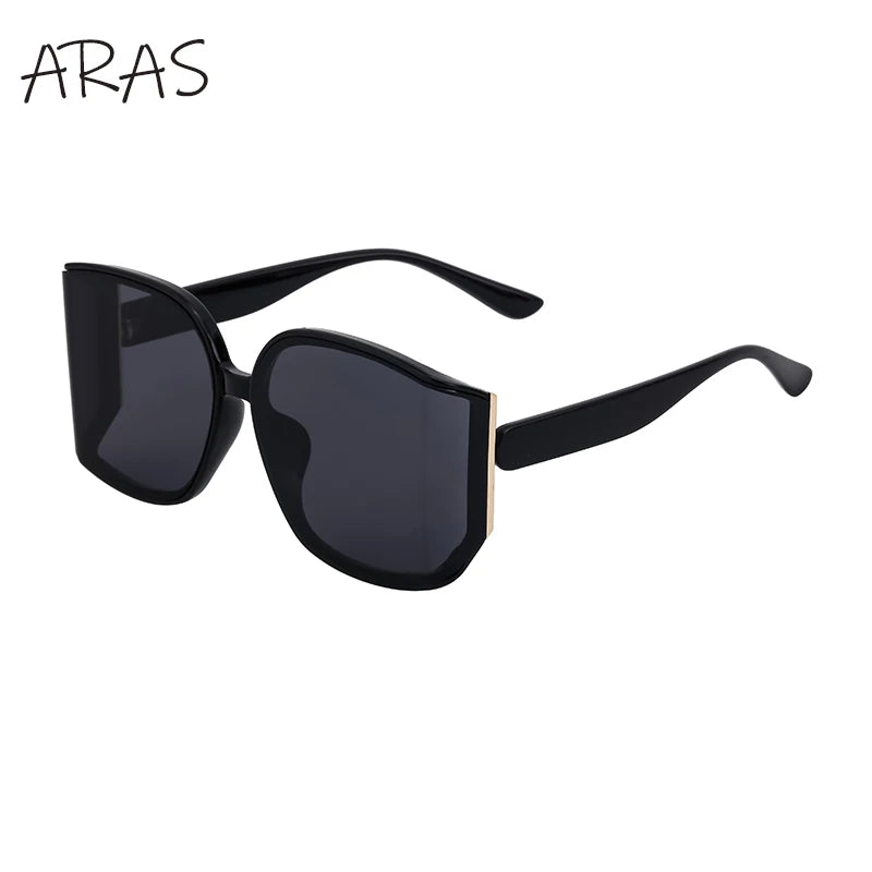 Oversized Curved Sunglass