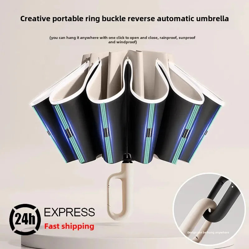Automatic Folding Umbrella Reverse Folding Feature