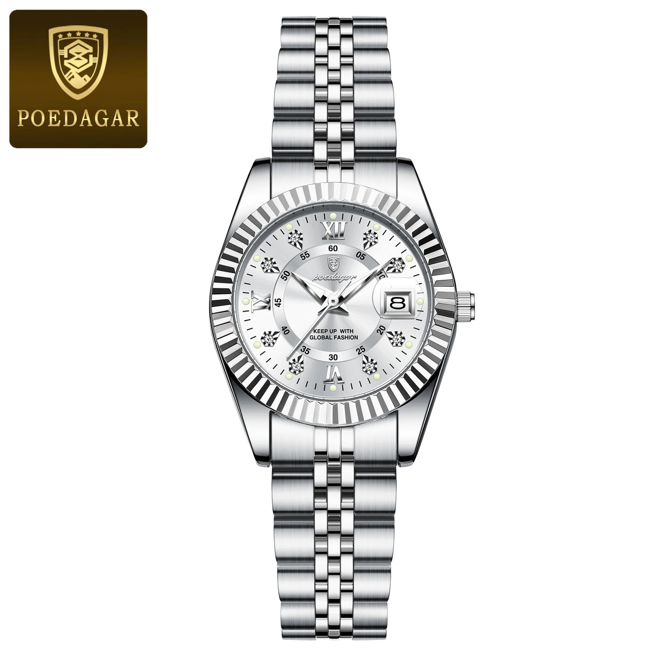 Luminous Date Watch Stainless