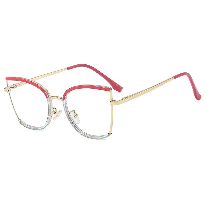 Retro Cat Eye Anti Blue Light Glass