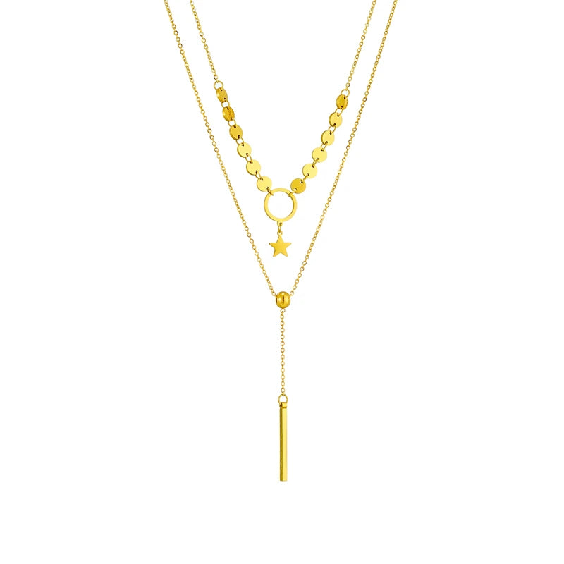 Stainless Steel Multilayer Pendant