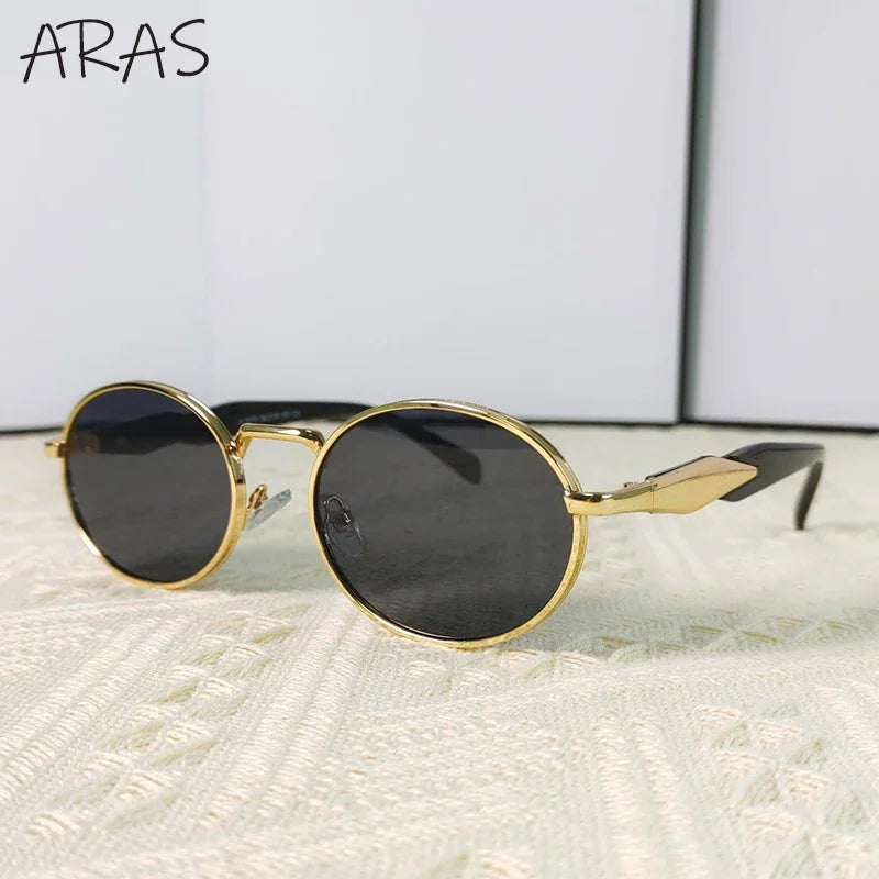 Small Oval Metal Sunglass