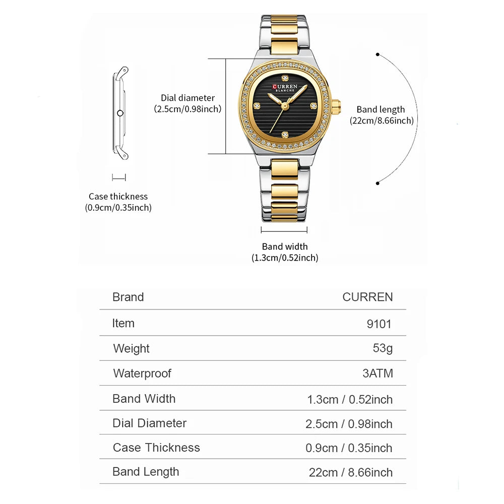 Rhinestones Quartz Watch