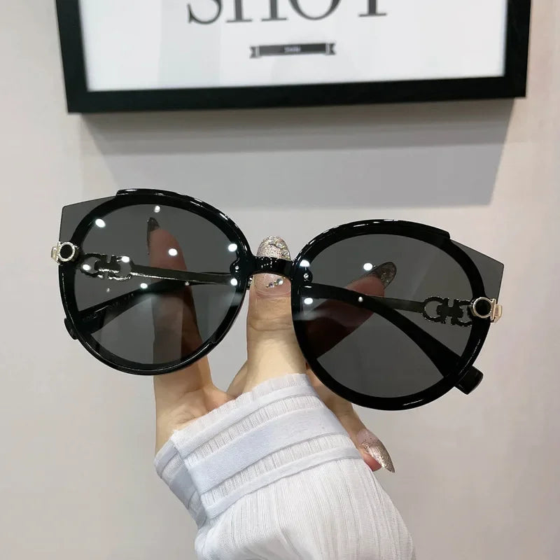 Vintage Cat Eye Round Sunglass