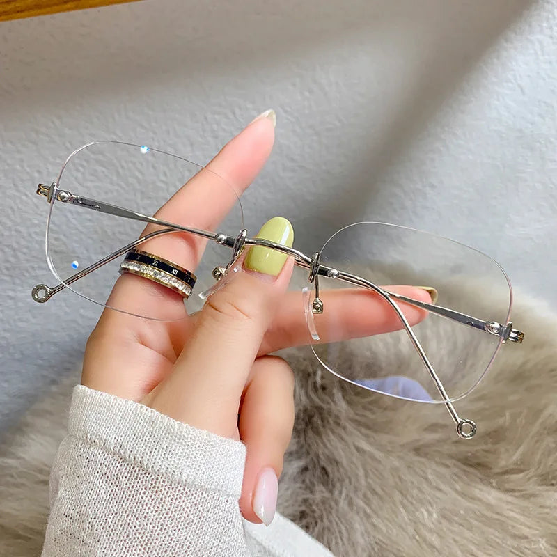 Rimless Vintage Trendy Hyperopia