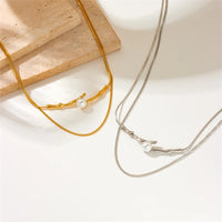 Thumbnail for Stainless Steel Irregular Twig Pearl Pendant