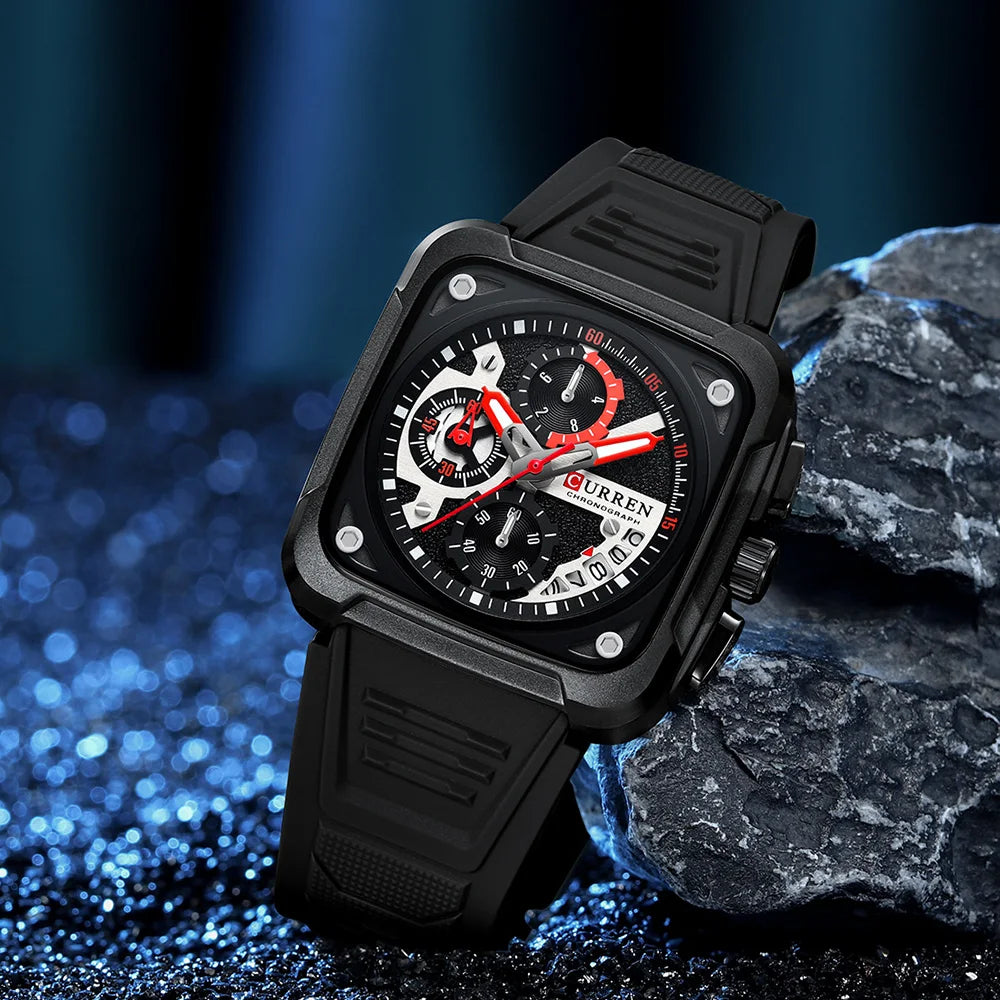 Silicone strap Waterproof Watch