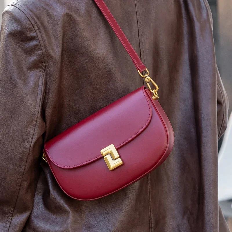 Genuine Leather Crossbody Bag
