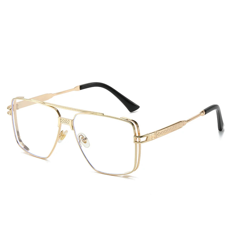Gradient Square Rimless Sunglasses