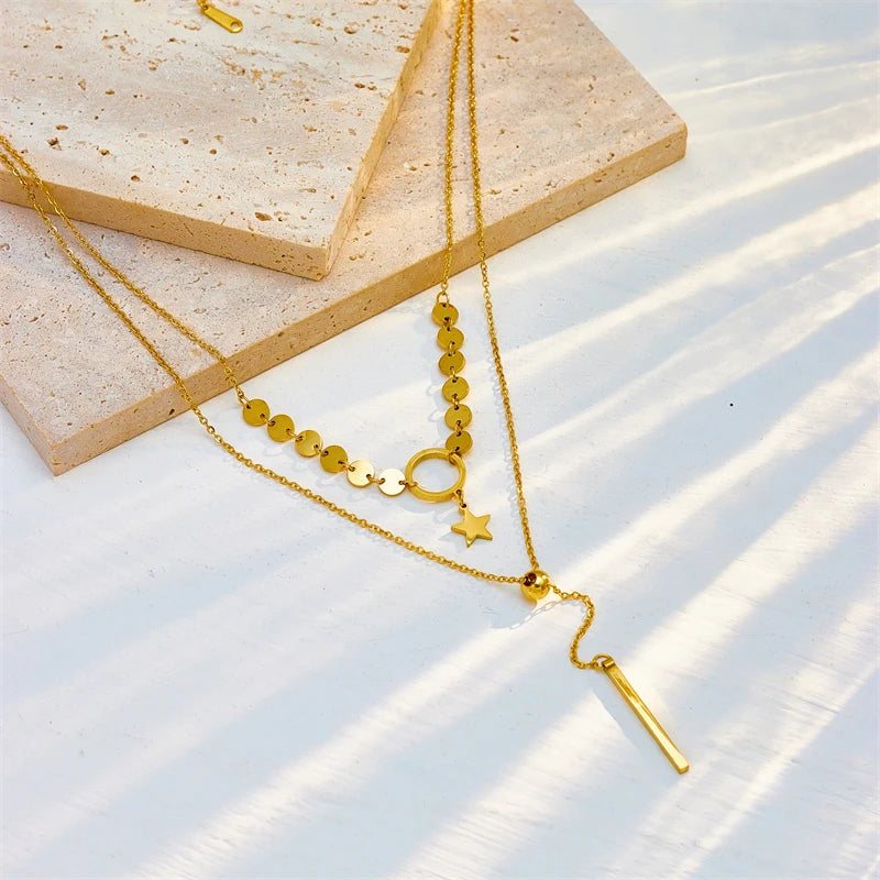 Stainless Steel Multilayer Pendant