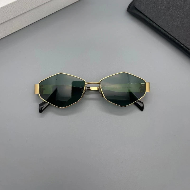 Metal Small Frame Polygonal Sunglass