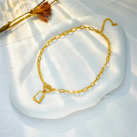 Thumbnail for Stainless Steel Geometric Trapezoidal Necklace