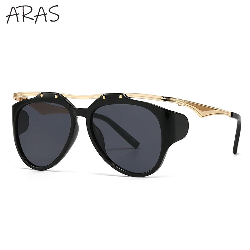 Y2K Punk Round Sunglass