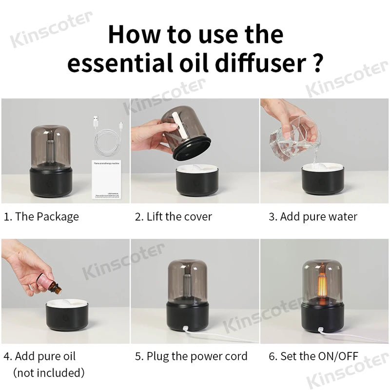 Home Portable Aroma Diffuser USB Air Humidifier