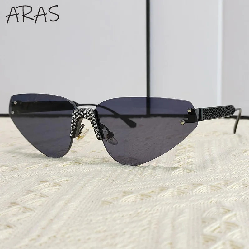 Cat Eye Rimless Sunglass