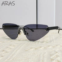 Thumbnail for Cat Eye Rimless Sunglass