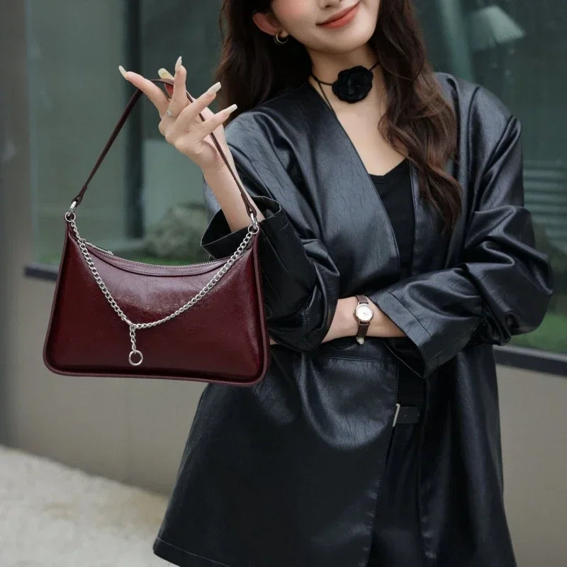 Cowhide Genuine Leather Handbag