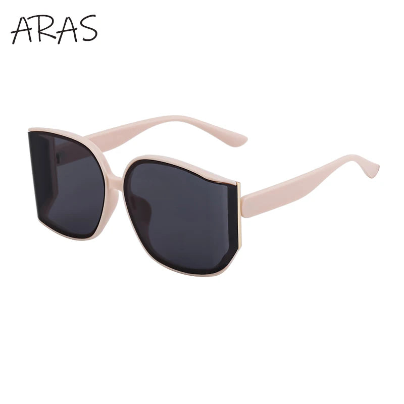Oversized Curved Sunglass