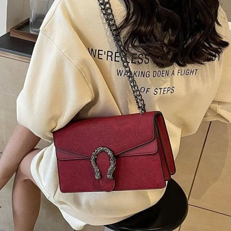 Crocodile Skin Snakehead Bag