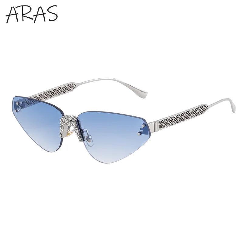 Cat Eye Rimless Sunglass