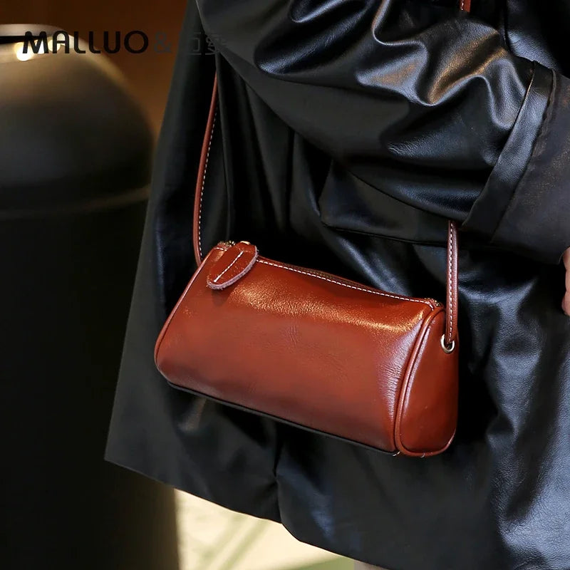 Cowhide Genuine Leather Handbag