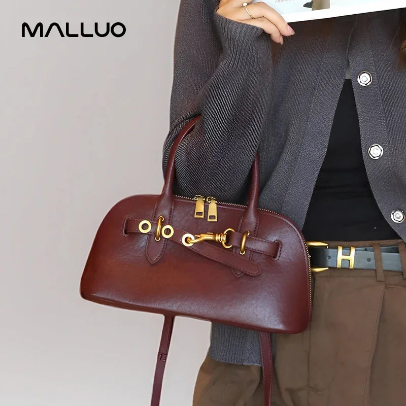 Cowhide Genuine Leather Crossbody Bag