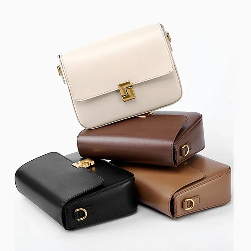 Cowhide Genuine Leather Crossbody Bag