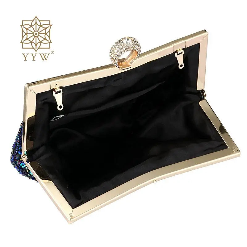Party Day Diamond Clutch Handbag