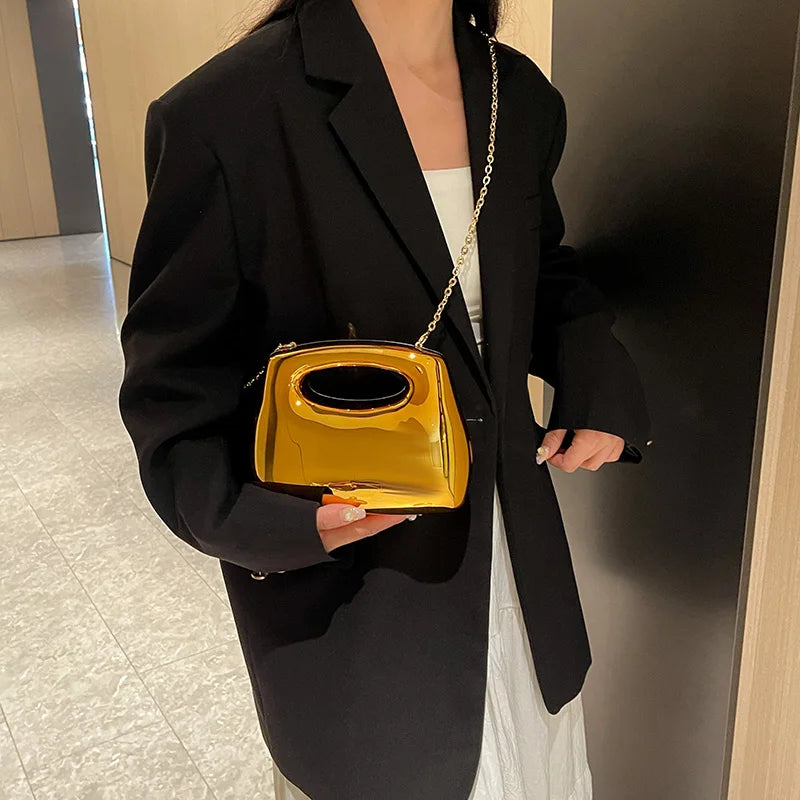 Acrylic Chain Shoulder Bag For Wedding Dinner Party