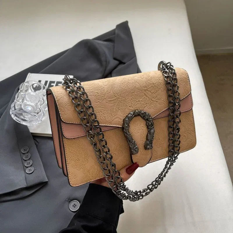 Crocodile Skin Snakehead Bag