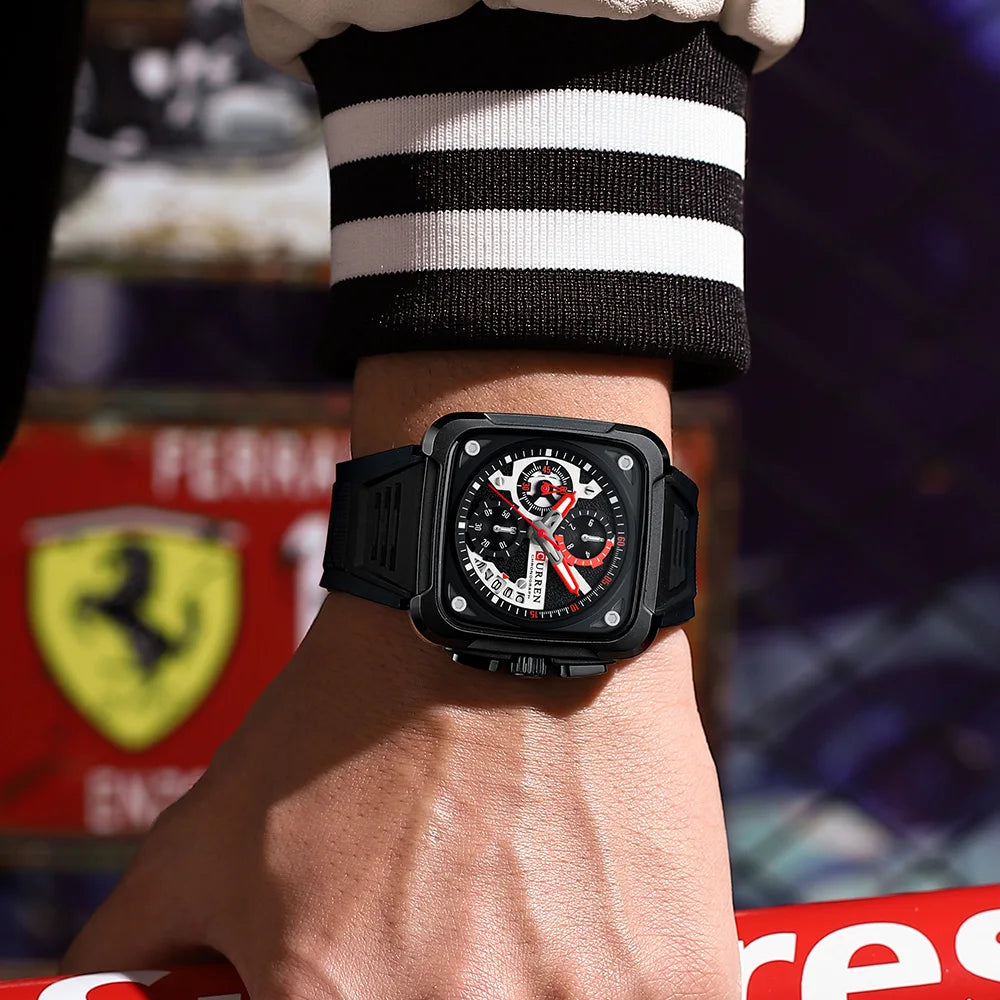 Silicone strap Waterproof Watch