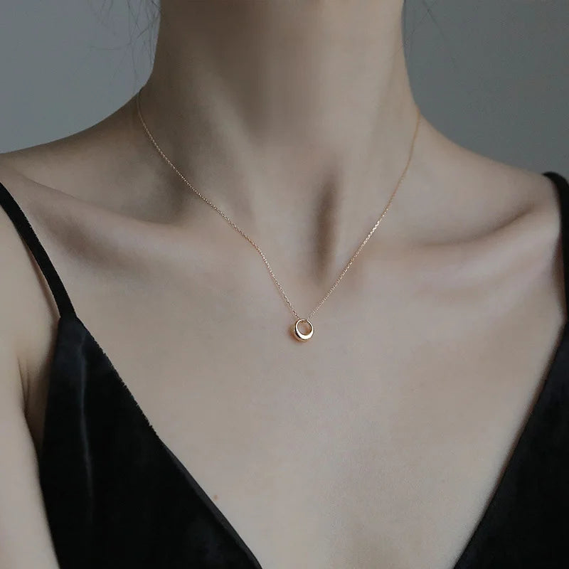 Minimalist Stainless Steel Gold Plated Pandent