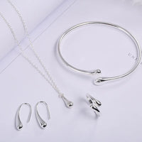 Thumbnail for Curved Necklace Bracelet Ring Set