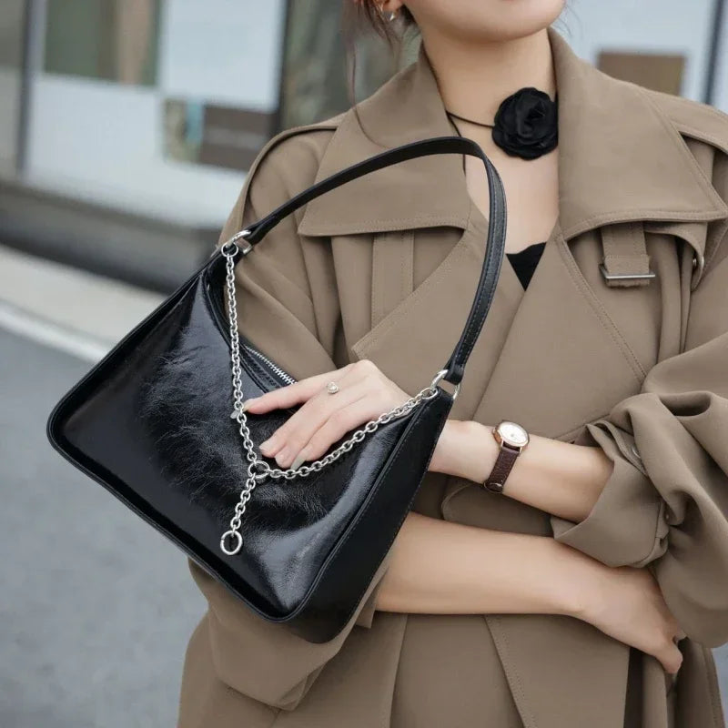 Cowhide Genuine Leather Handbag
