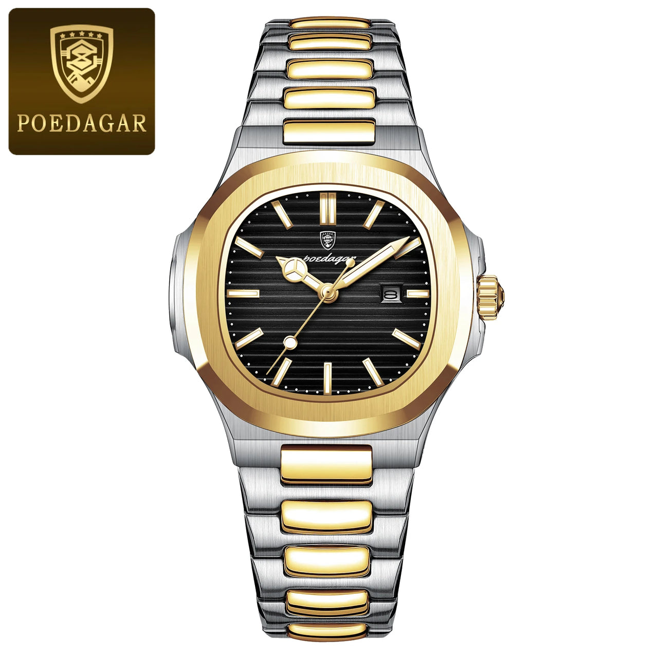 Waterproof Luminous Stainless Steel Watch