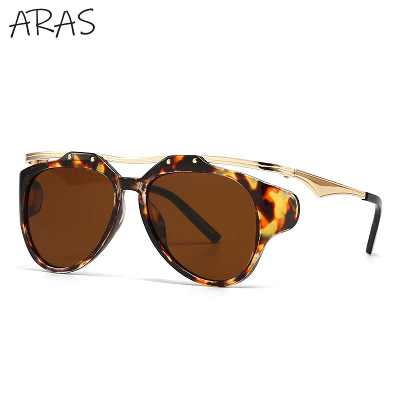 Y2K Punk Round Sunglass