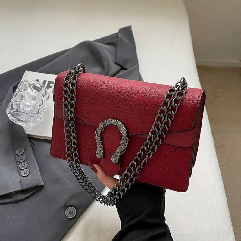 Crocodile Skin Snakehead Bag