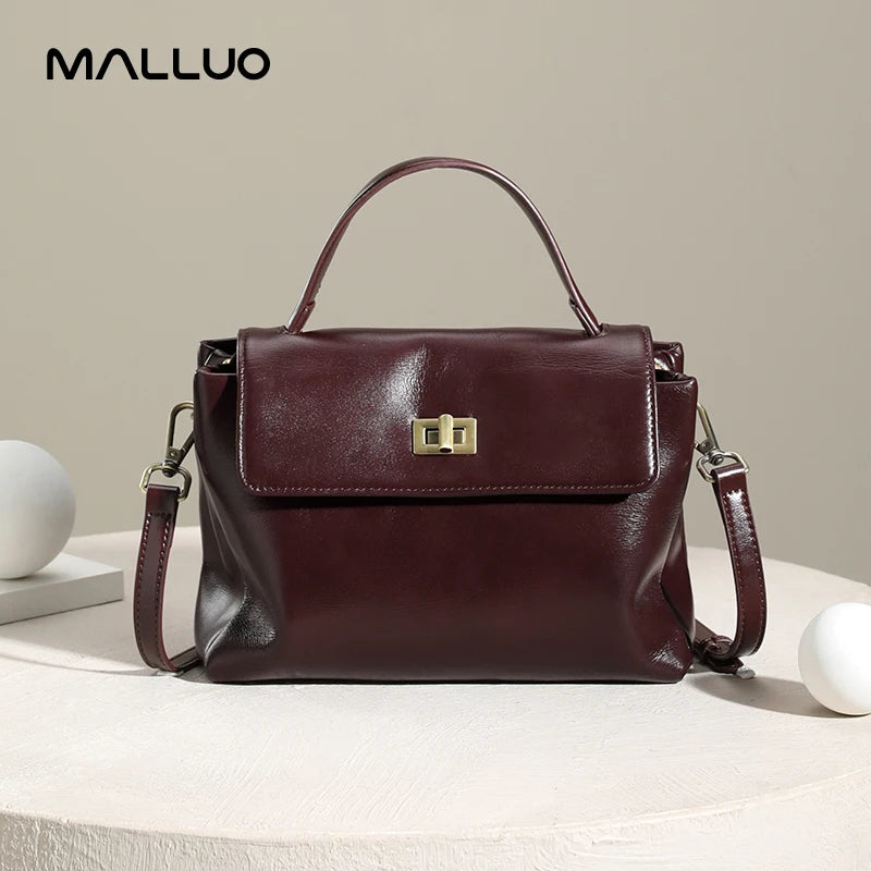 Cowhide Genuine Leather Tote Bag