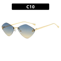 Thumbnail for Trendy Rimless Diamond-shaped Sunglass