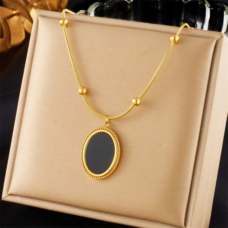 Stainless Steel Irregular Twig Pearl Pendant