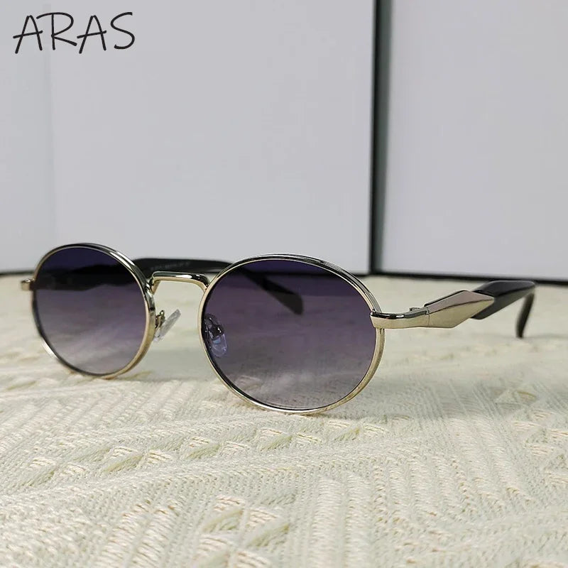 Small Oval Metal Sunglass