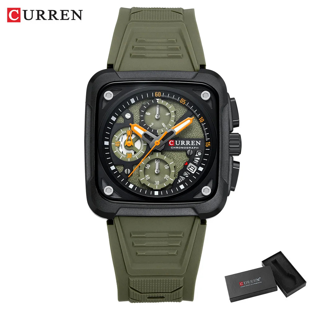 Silicone strap Waterproof Watch