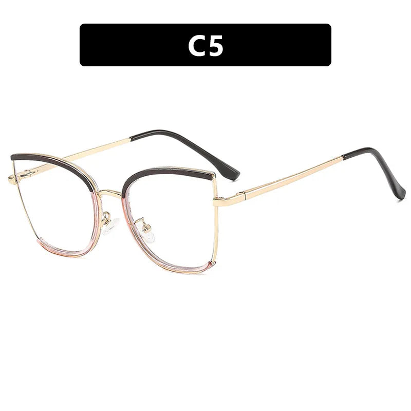 Retro Cat Eye Anti Blue Light Glass