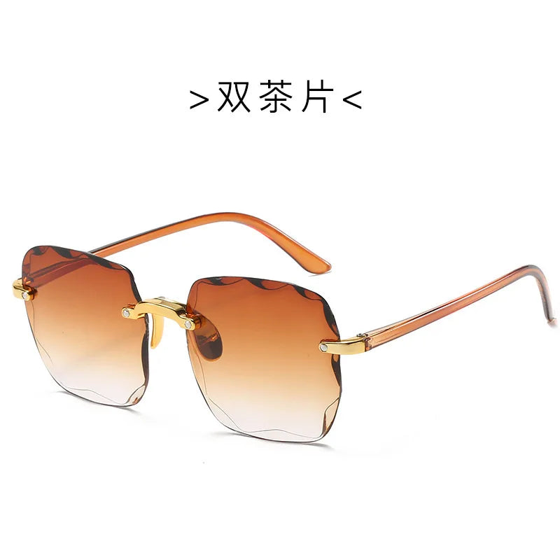 Square Rimless Sunglass