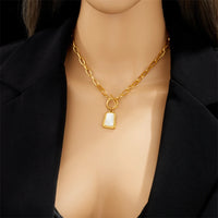 Thumbnail for Stainless Steel Geometric Trapezoidal Necklace