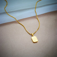 Thumbnail for Stainless Steel Black Rectangular Pendant