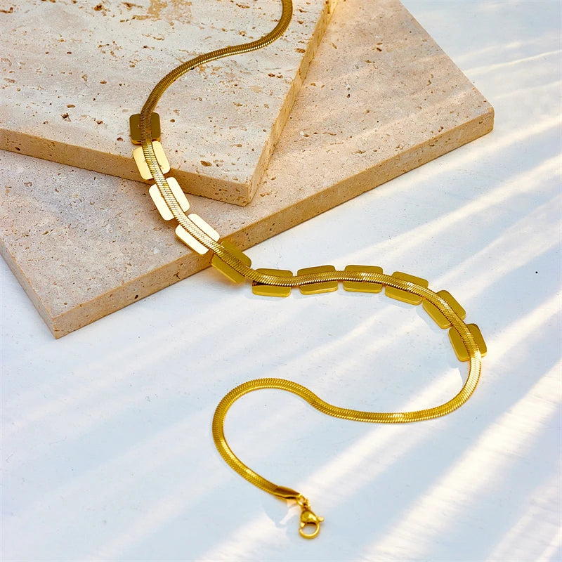 Stainless Steel Geometric Square Pendant