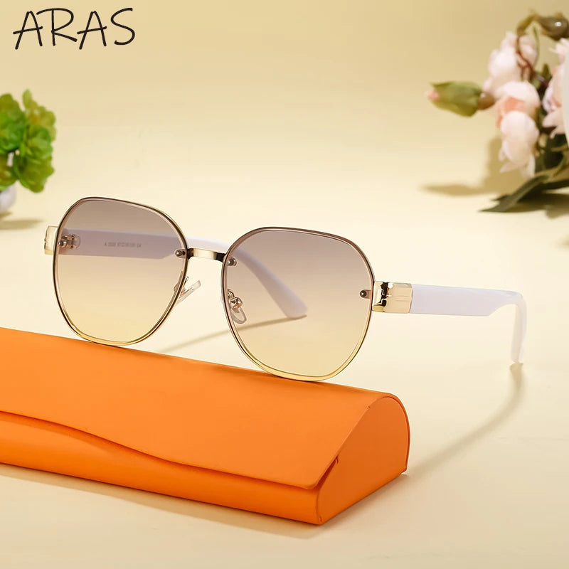 Oversized Rimless Square Sunglass
